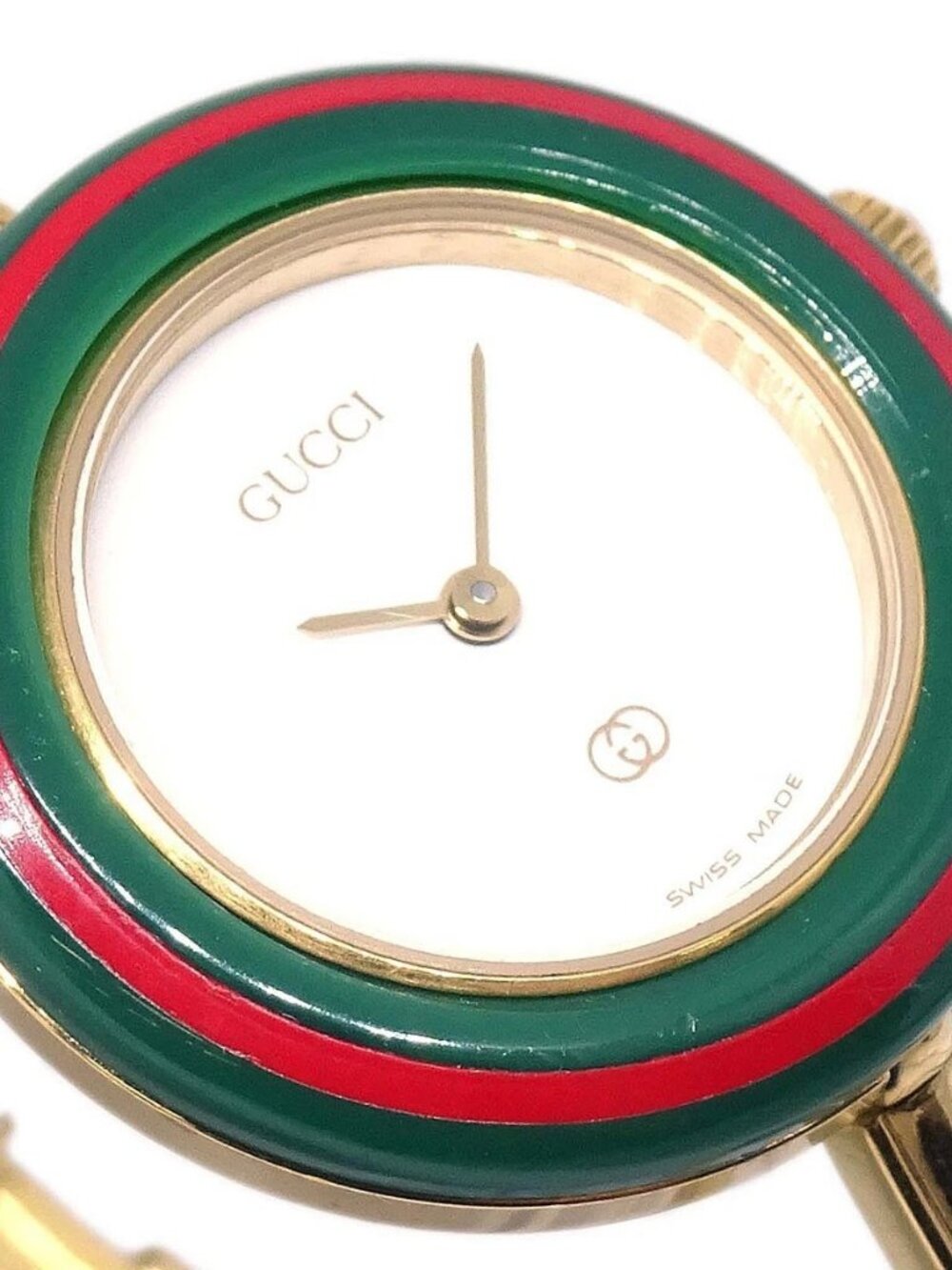 Gucci 1100-L Change Bezel Chameleon Quartz Watch SS 166857 - Picture 4 of 15